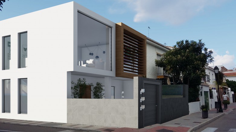 Refurbishment of a corner townhouse