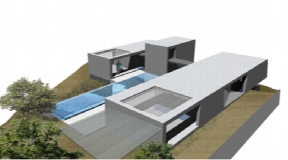Plot with project in Roca Lisa with nice views to the sea