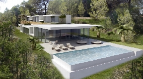 Large plot with a modern new build villa near to Ibiza
