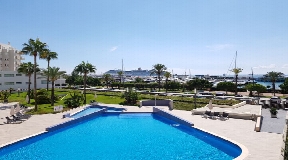 3 bedroom flat in privileged residence with fantastic view on the harbour in Ibiza for sale