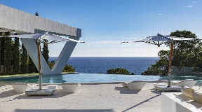 Nice sea facing villa in the desirable area of Es Cubells for sale