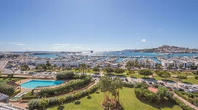 Unique duplex penthouse best location on Ibiza in Marina Botafoch for sale