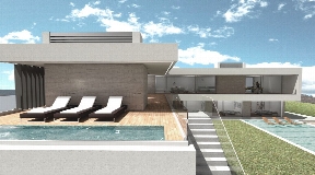 New construction minimalist villa in process in the prestigious Vista Alegre