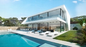 Modern new construction with private garden and pool in Jesus