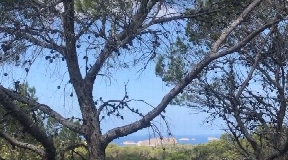 Nice villa with pool with sunset view to the sea for sale in Cala Tarida