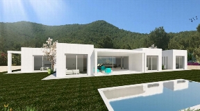 Wonderful plot with sea views and licence in Ibiza