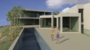 Plot for sale villa with fantastic views of the nature reserve in Cala Moli