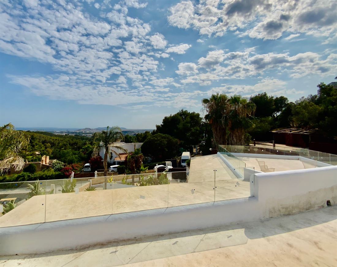 Rebuild villa in gated community of Can Furnet with sea views and castle