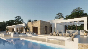 Newly built villa with nice view near to beach in Cala Conta