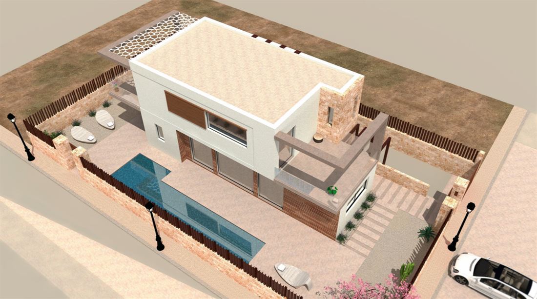 Brand new detached villa with pool in Santa Gertrudis for sale