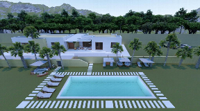 Wonerful plot for sale with licence to build a modern villa