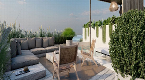 Exclusive penthouse apartment with beautiful views near to Ibiza