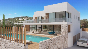 Nice family house under construction with exclusive pool in Ibiza for sale