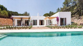 Nice modern finca near Ibiza Town with sea views for sale