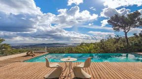 Unique villa is located with incredible panoramic views over the sea