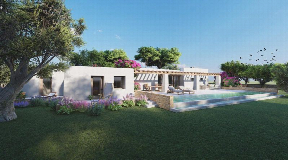 Building plot on a flat land in Santa Gertrudis for sale