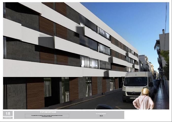 Nice building land in the center of Santa Eulalia for 63 apartments