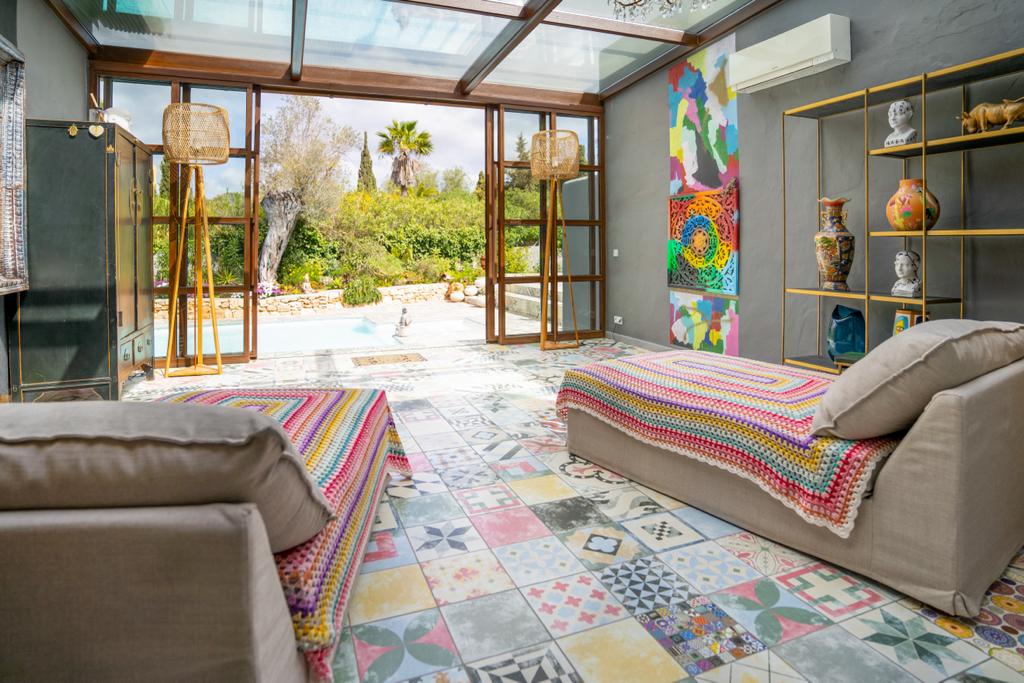 Charming family villa for sale with lush garden close to Ibiza town and the airport